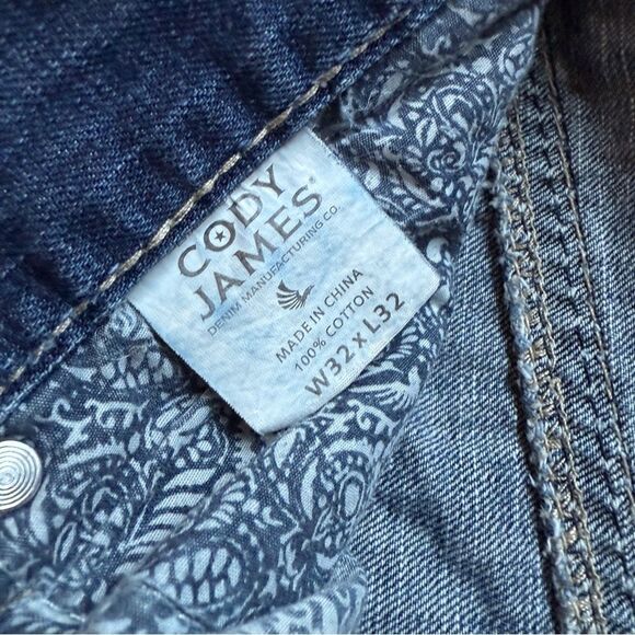 Cody James Distressed Jeans 32 Waist Streetwear Classic Comfy - Picture 4 of 10